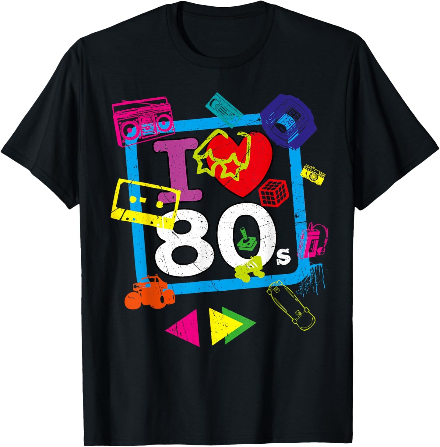 Throwback Outfit | 80s Flashback | Throwback Costume 90s T-Shirt - T-Shirt | Black