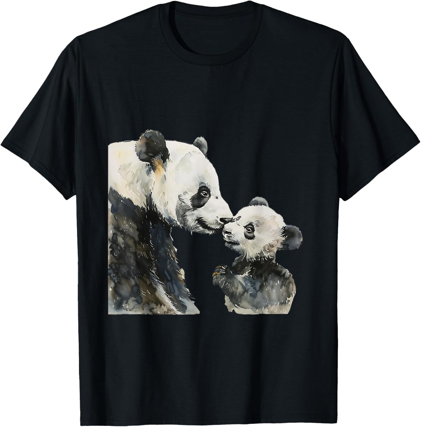 Mama Panda New Mom Mommy For Mothers Day T-Shirt - T-Shirt | Black