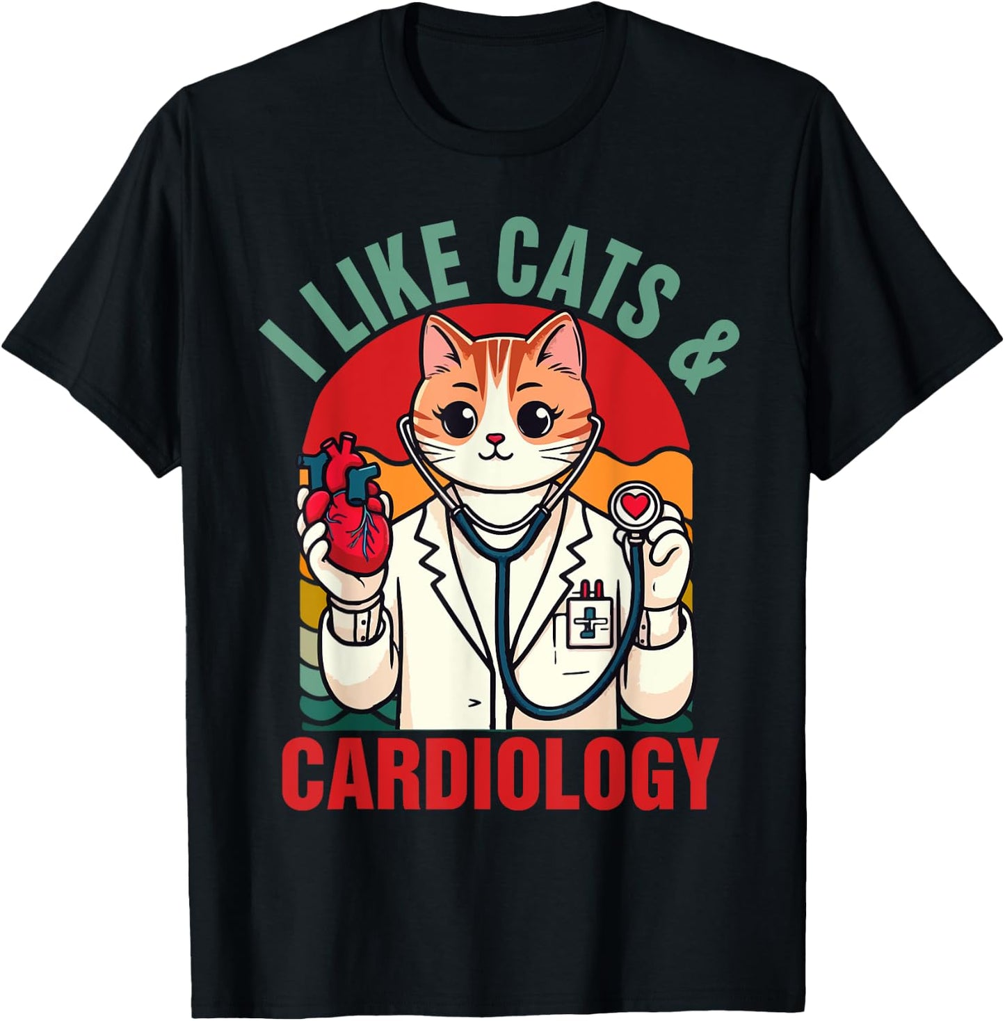 CVICU Cardiac Cardiologist Cat Mom I Like Cats & Cardiology Women T-Shirt - T-Shirt | Black