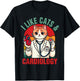 CVICU Cardiac Cardiologist Cat Mom I Like Cats & Cardiology Women T-Shirt - T-Shirt | Black