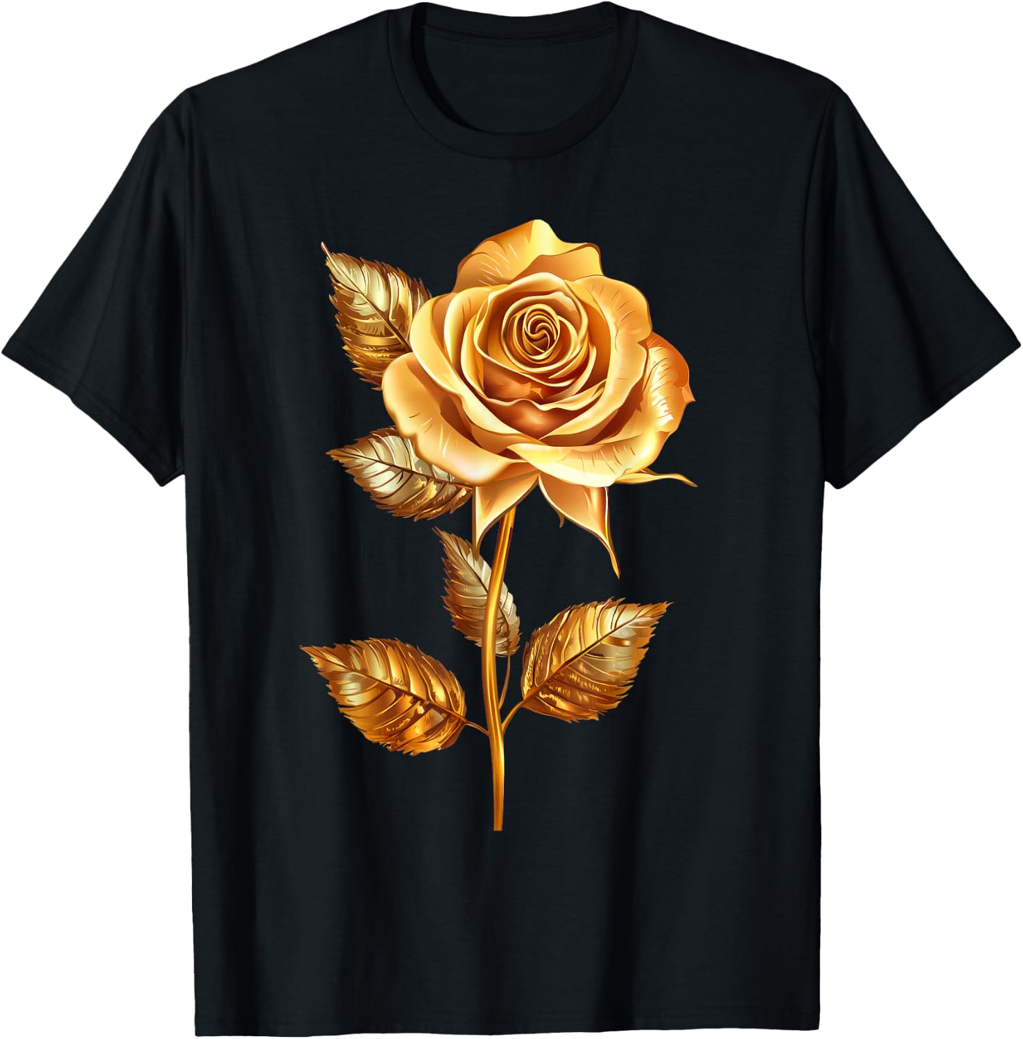Rose Graphic T-Shirt - T-Shirt | Black