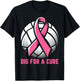 Dig For A Cure Breast Cancer Awareness Volleyball Pink Out T-Shirt - T-Shirt | Black