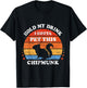 Funny Retro Hold My Drink I Gotta Pet This Chipmunk T-Shirt - T-Shirt | Black