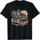 Halloween Skeleton Hearse T-Shirt - T-Shirt | Black