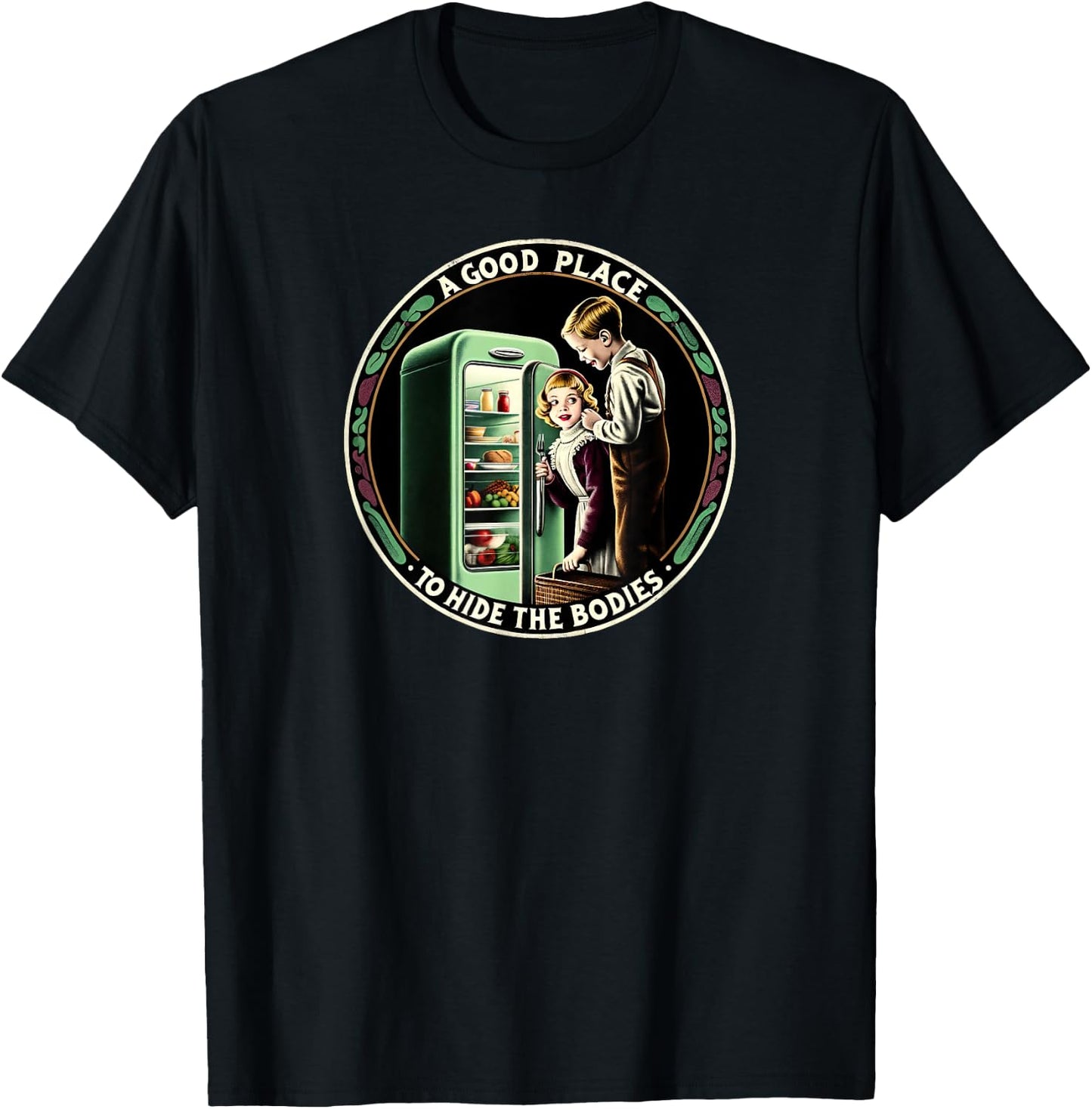 Vintage Horror Movie T-Shirt - T-Shirt | Black