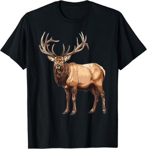 Elks Elk T-Shirt - T-Shirt | Black