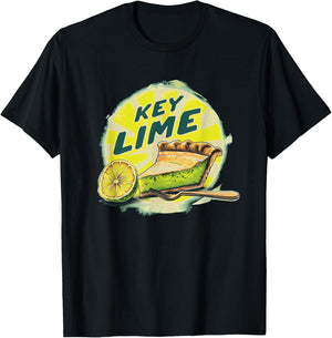 Pretty Presentation of Key Lime Pie for Dessert Enthusiasts T-Shirt - T-Shirt | Black