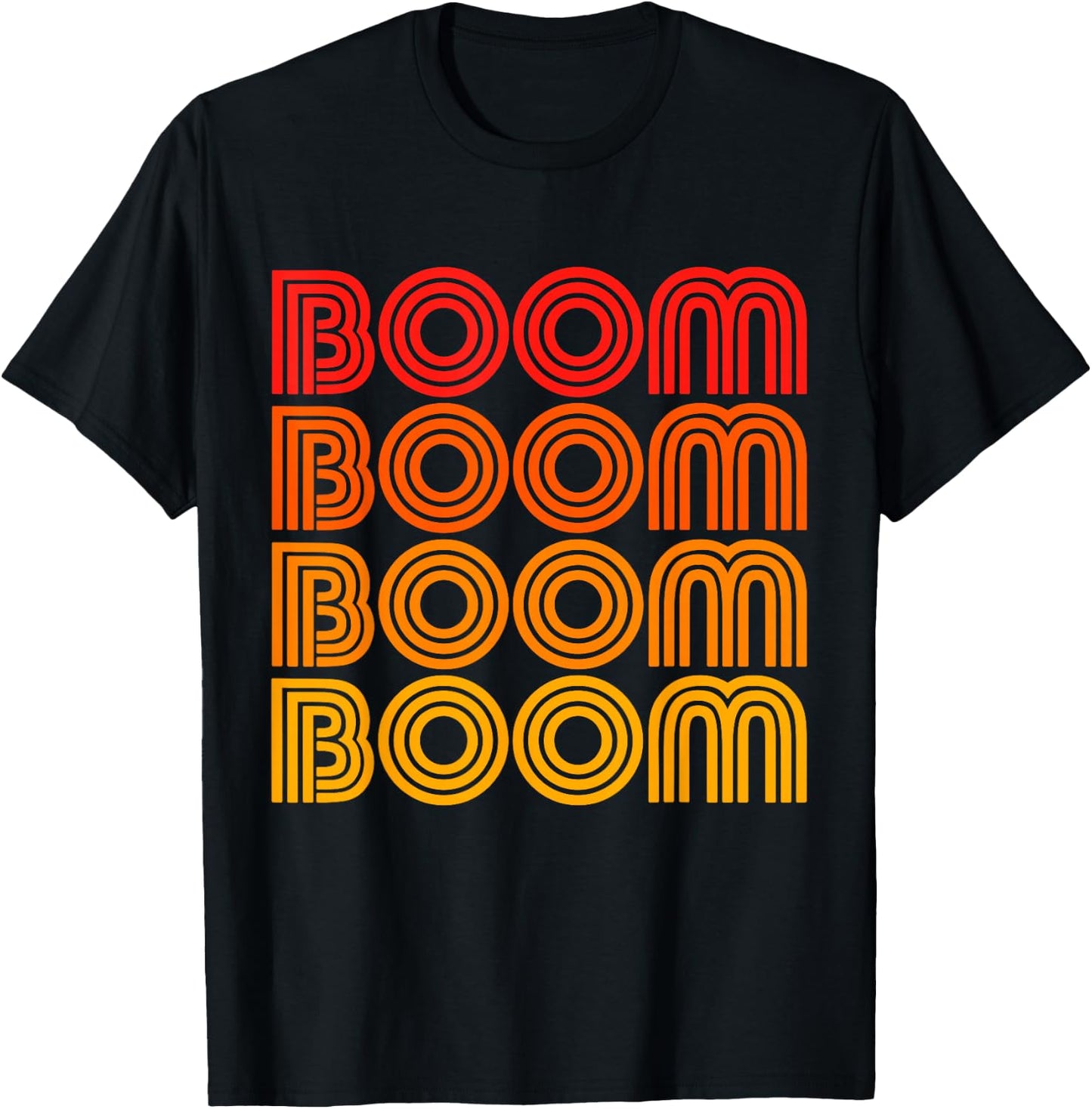 Boom Bam Booom Funny Action Music Box Noise Sound T-Shirt - T-Shirt | Black
