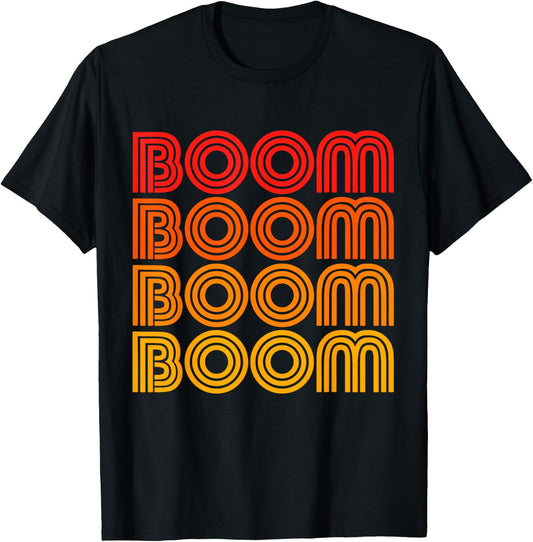 Boom Bam Booom Funny Action Music Box Noise Sound T-Shirt - T-Shirt | Black