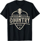 Raised On Old Country Music 80s 90s Vintage Southern Music T-Shirt - T-Shirt | Black