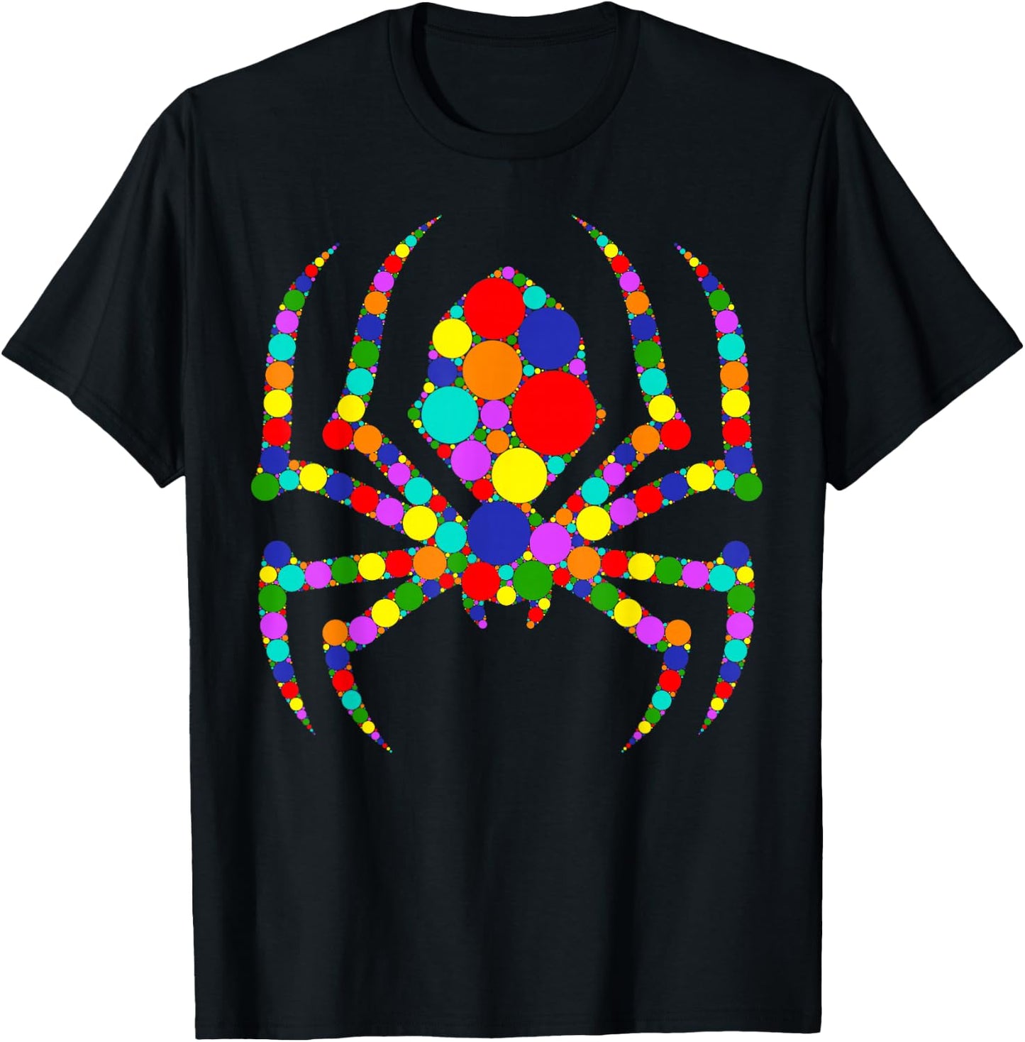 Funny Spider Polka Dots Happy Dot Day Spider Lovers Kids T-Shirt - T-Shirt | Black