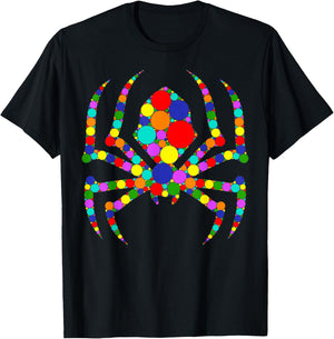 Funny Spider Polka Dots Happy Dot Day Spider Lovers Kids T-Shirt - T-Shirt | Black
