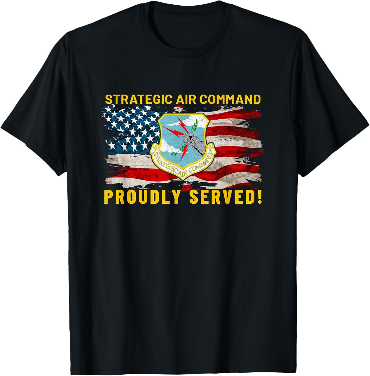 Strategic Air Command SAC US Air Force Vintage Gifts T-Shirt - T-Shirt | Black
