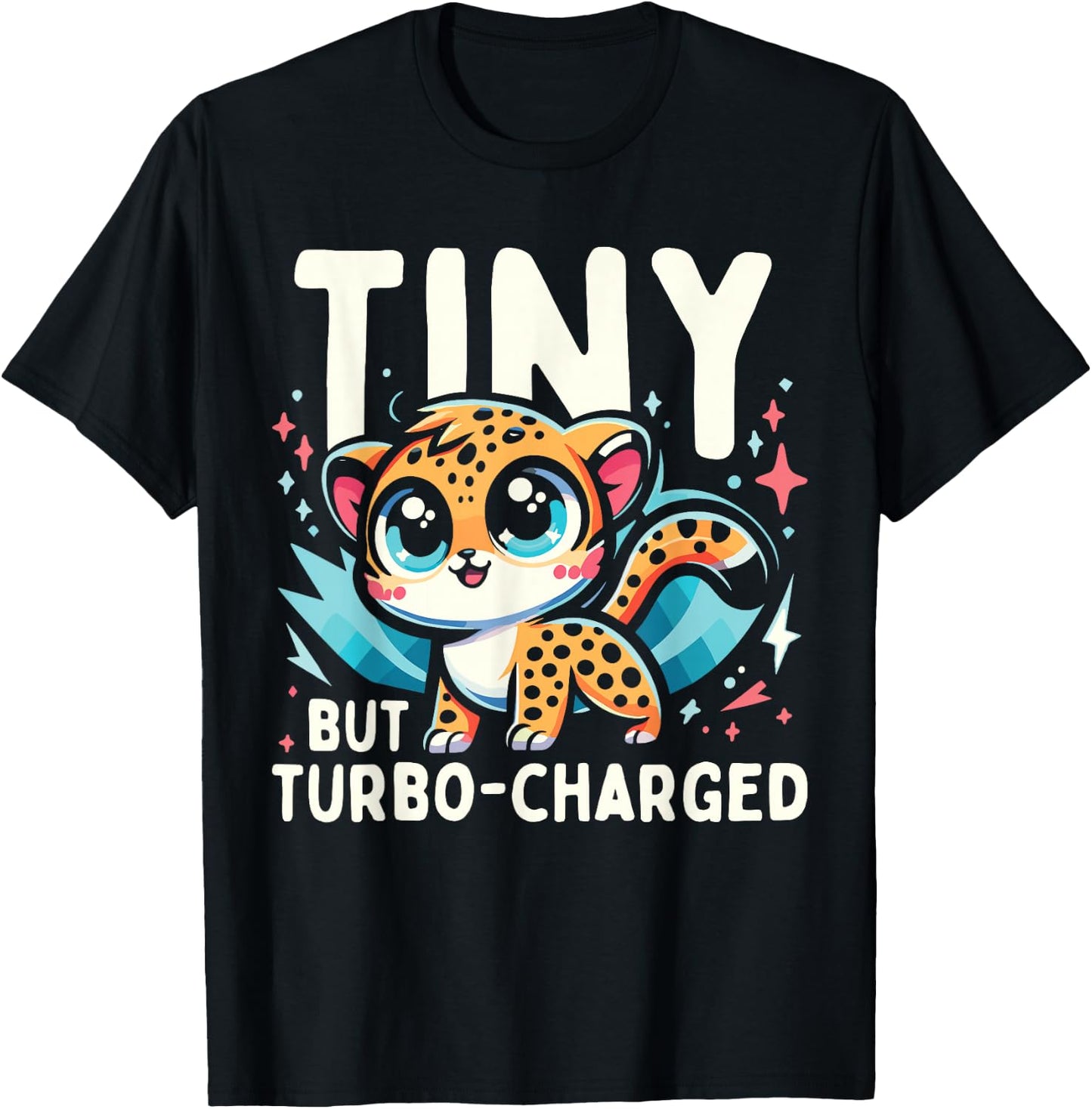 Wildlife Safari Leopard Cheetah Wild Cat T-Shirt - T-Shirt | Black