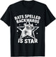 Rats Spelled Backwards is Star T-Shirt - T-Shirt | Black