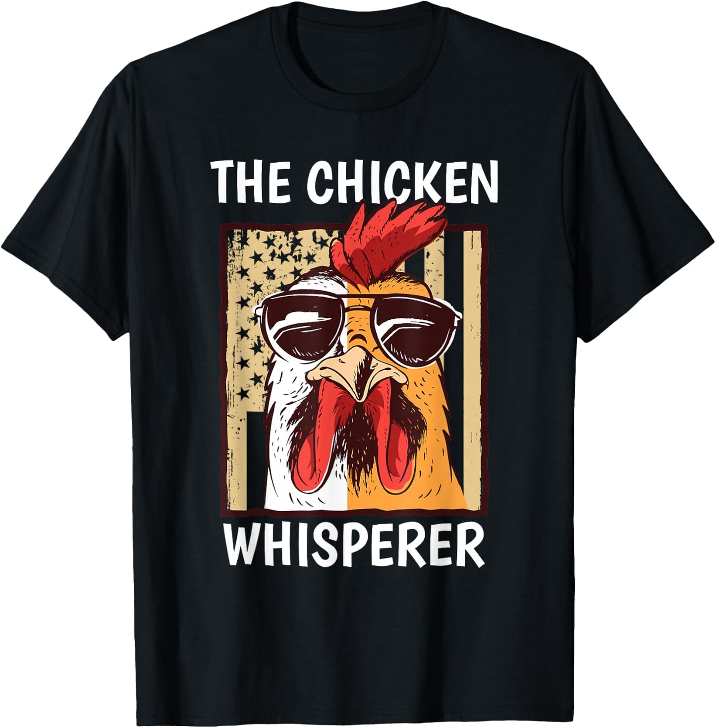The Chicken Whisperer Farmer Chicken T-Shirt - T-Shirt | Black