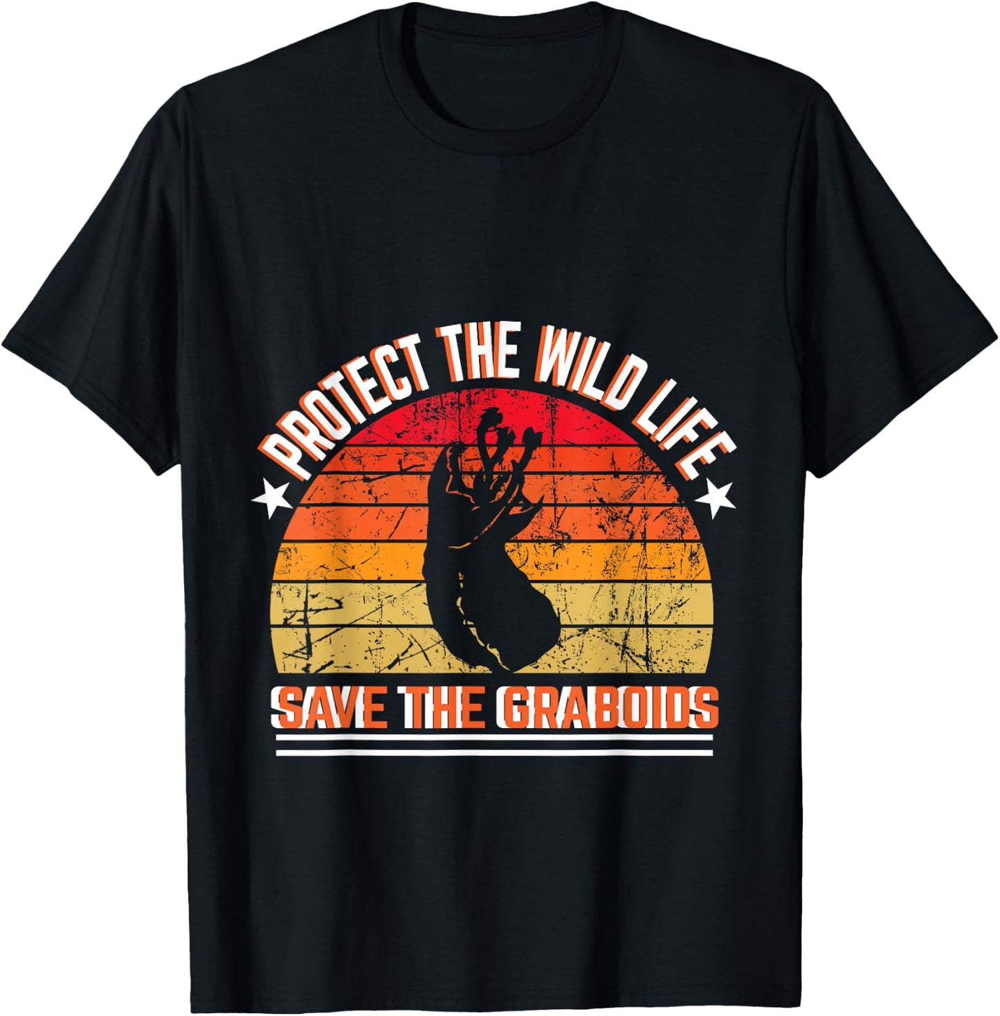 Save the Graboids Protect the willdlife vintage design T-Shirt - T-Shirt | Black
