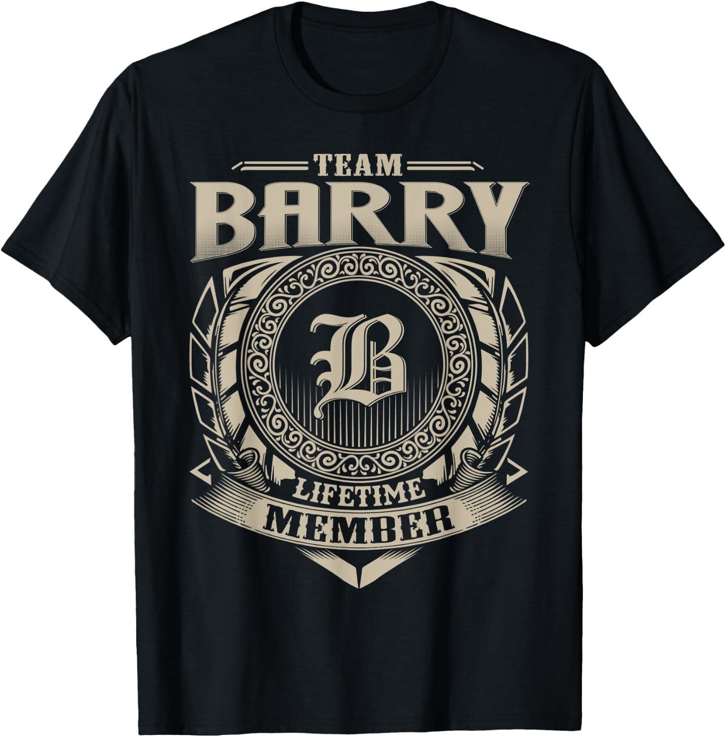 Team BARRY Lifetime Member Vintage BARRY Family T-Shirt - T-Shirt | Black