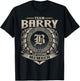 Team BARRY Lifetime Member Vintage BARRY Family T-Shirt - T-Shirt | Black
