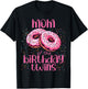 Mom Of The Birthday Twins T-Shirt - T-Shirt | Black