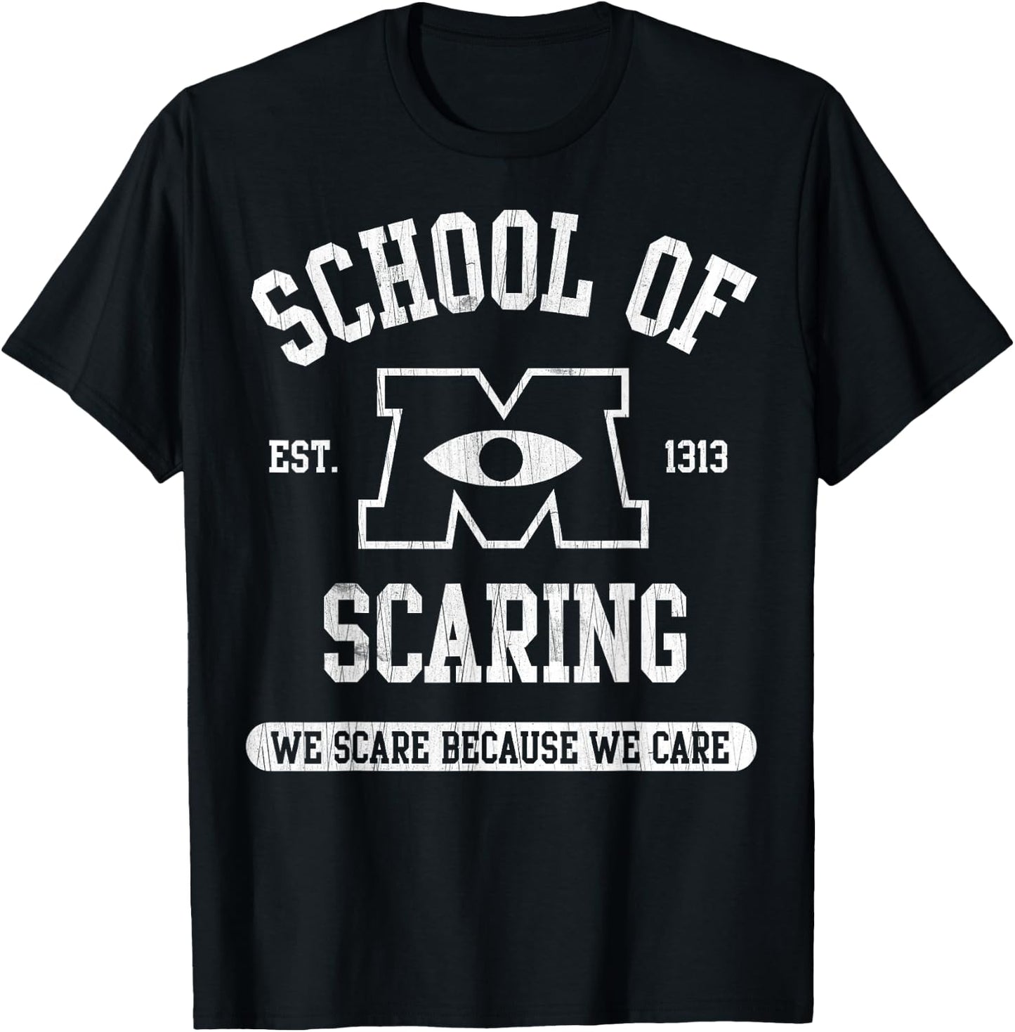 Disney Pixar Monsters University School of Scaring EST. 1313 T-Shirt - T-Shirt | Black