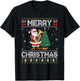 Santa Playing Tuba Men Women Kids Ugly Christmas T-Shirt - T-Shirt | Black