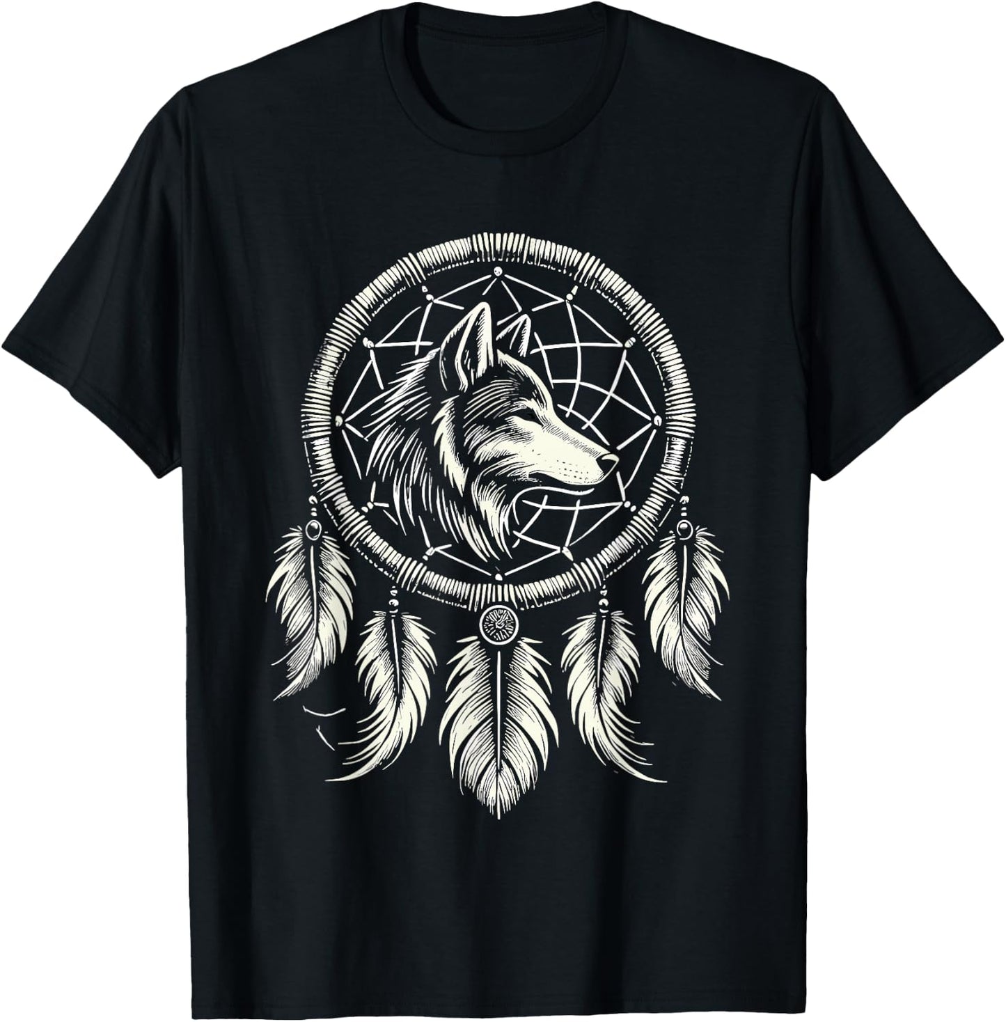 Surreal Dream Catcher Bohemian Spiritual festival fashion T-Shirt - T-Shirt | Black