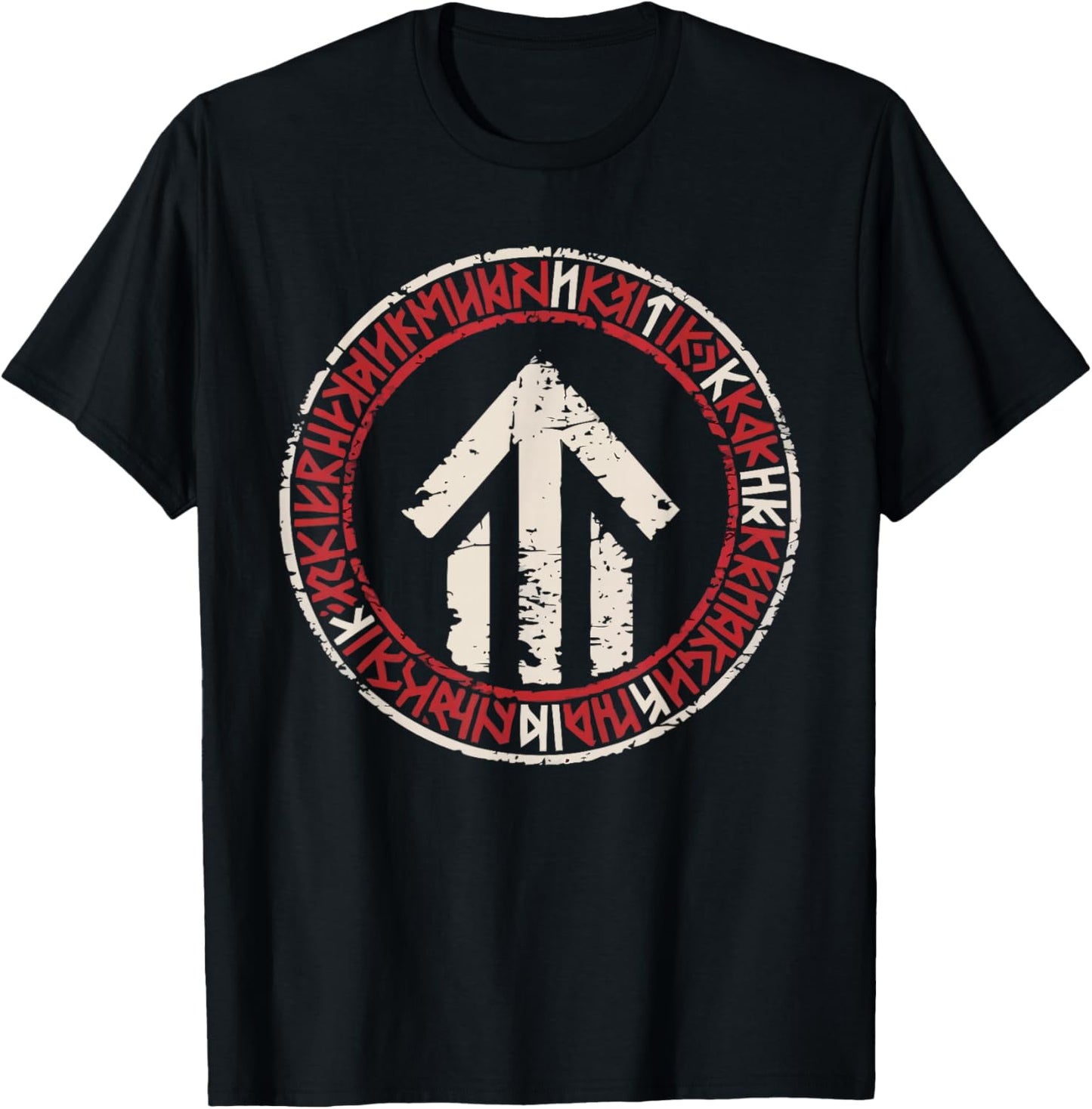 Norse Runes Valhalla Scandinavian Pride Norsemen Viking T-Shirt - T-Shirt | Black