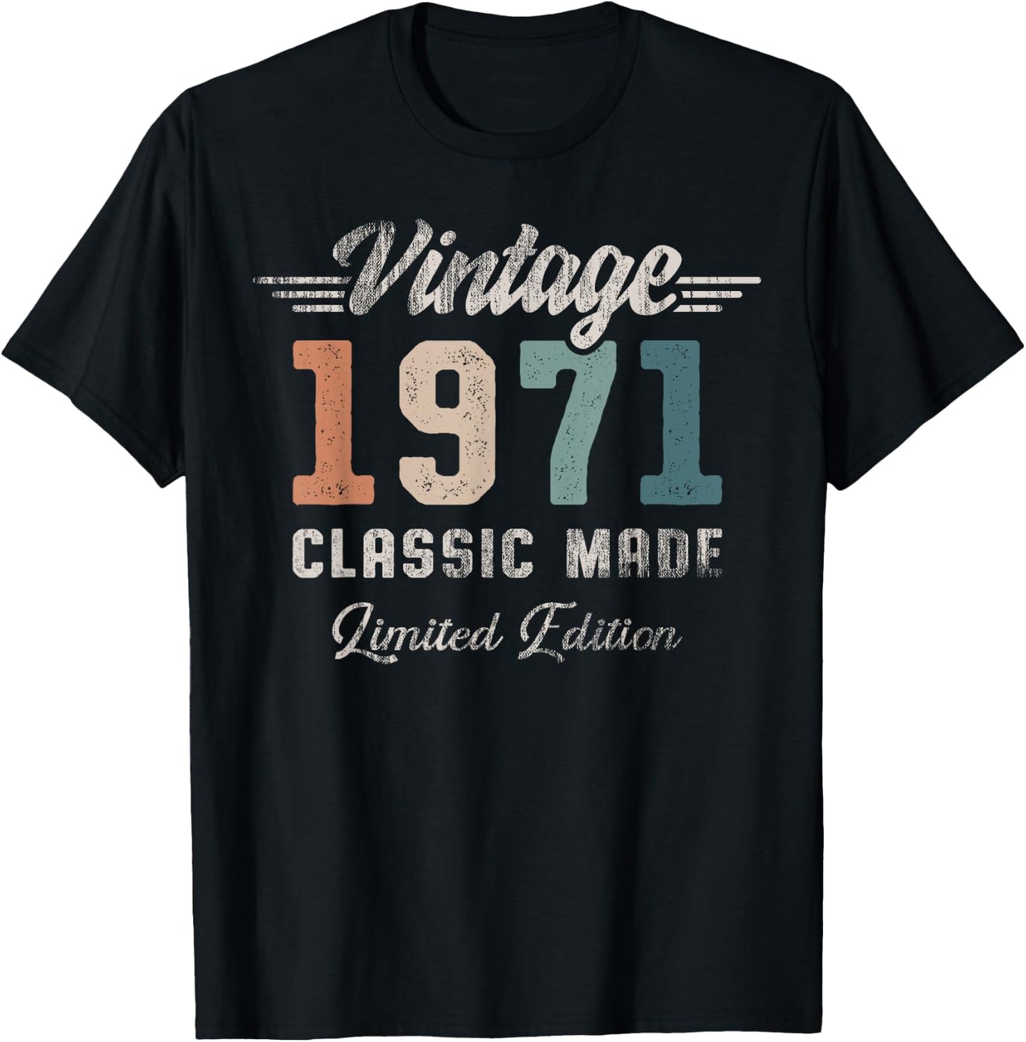 Vintage 1971 55th Birthday Classic Car T-Shirt - T-Shirt | Black