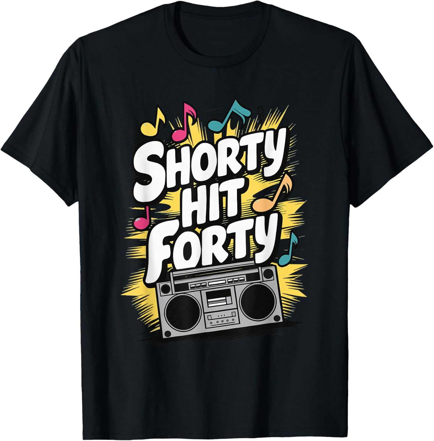 Shorty Hit Forty T-Shirt - T-Shirt | Black