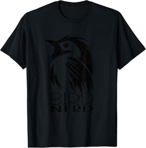 Bird Nerd Bird Watching Birdwatching and Birding Lover T-Shirt - T-Shirt | Black