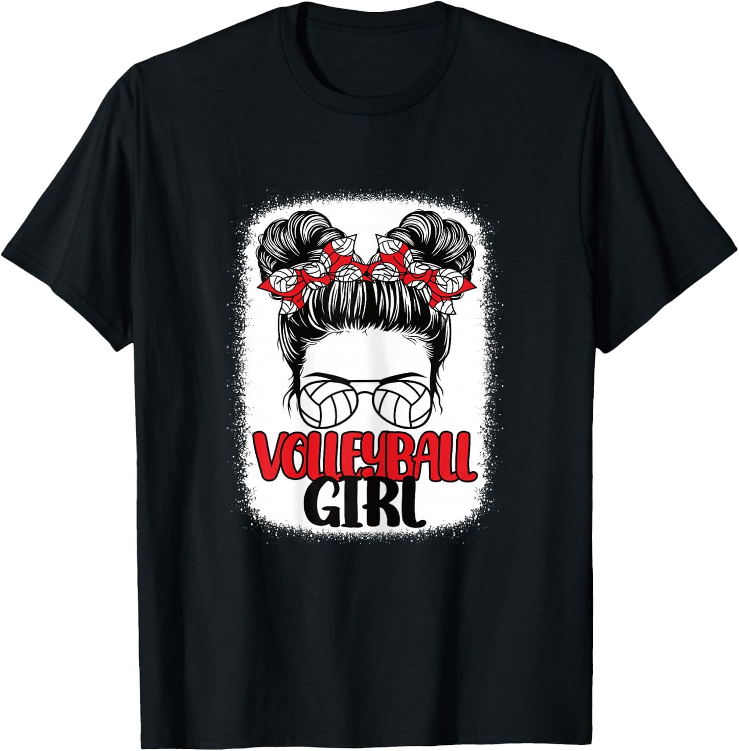 Volleyball Girl Cute Volleyball Player Women Girls T-Shirt - T-Shirt | Black