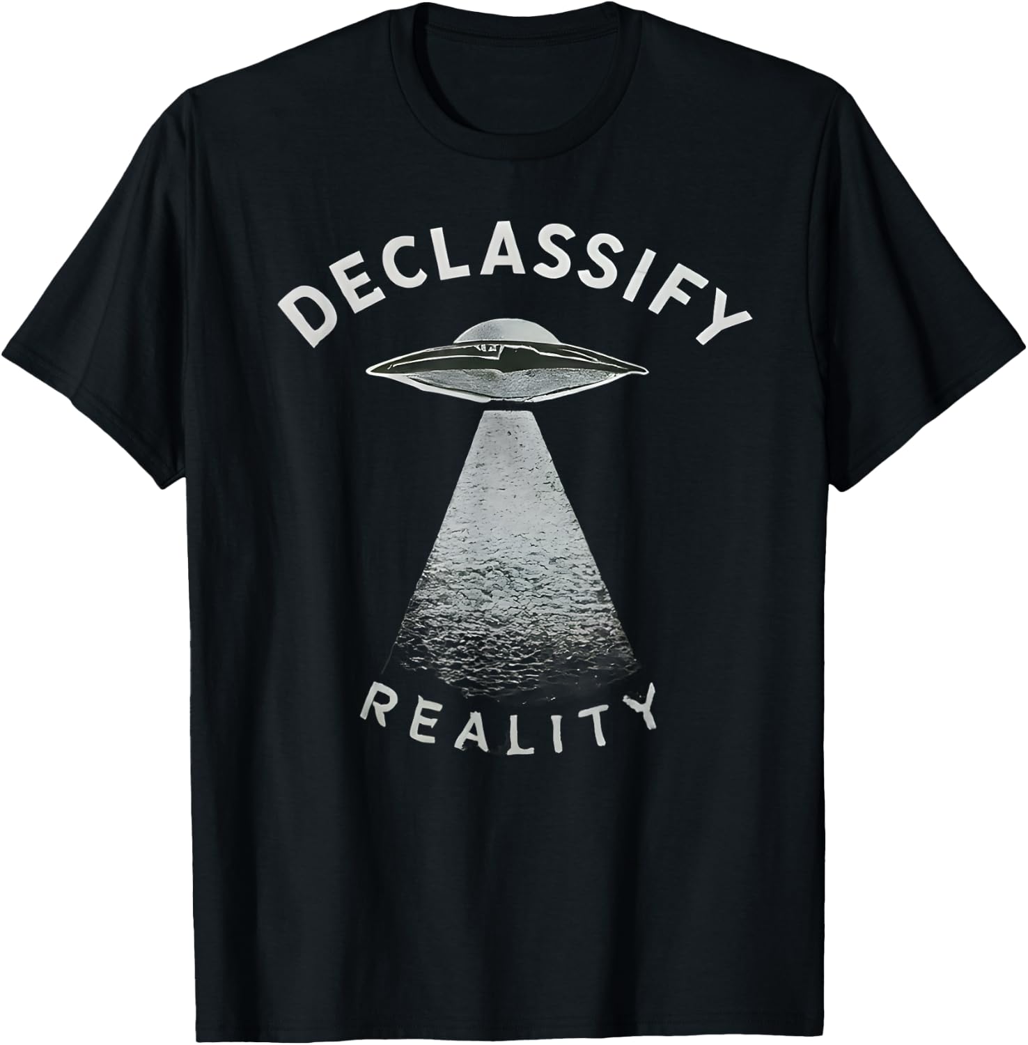 UFO UAP Disclosure Extraterrestrial Alien Declassify Reality T-Shirt - T-Shirt | Black