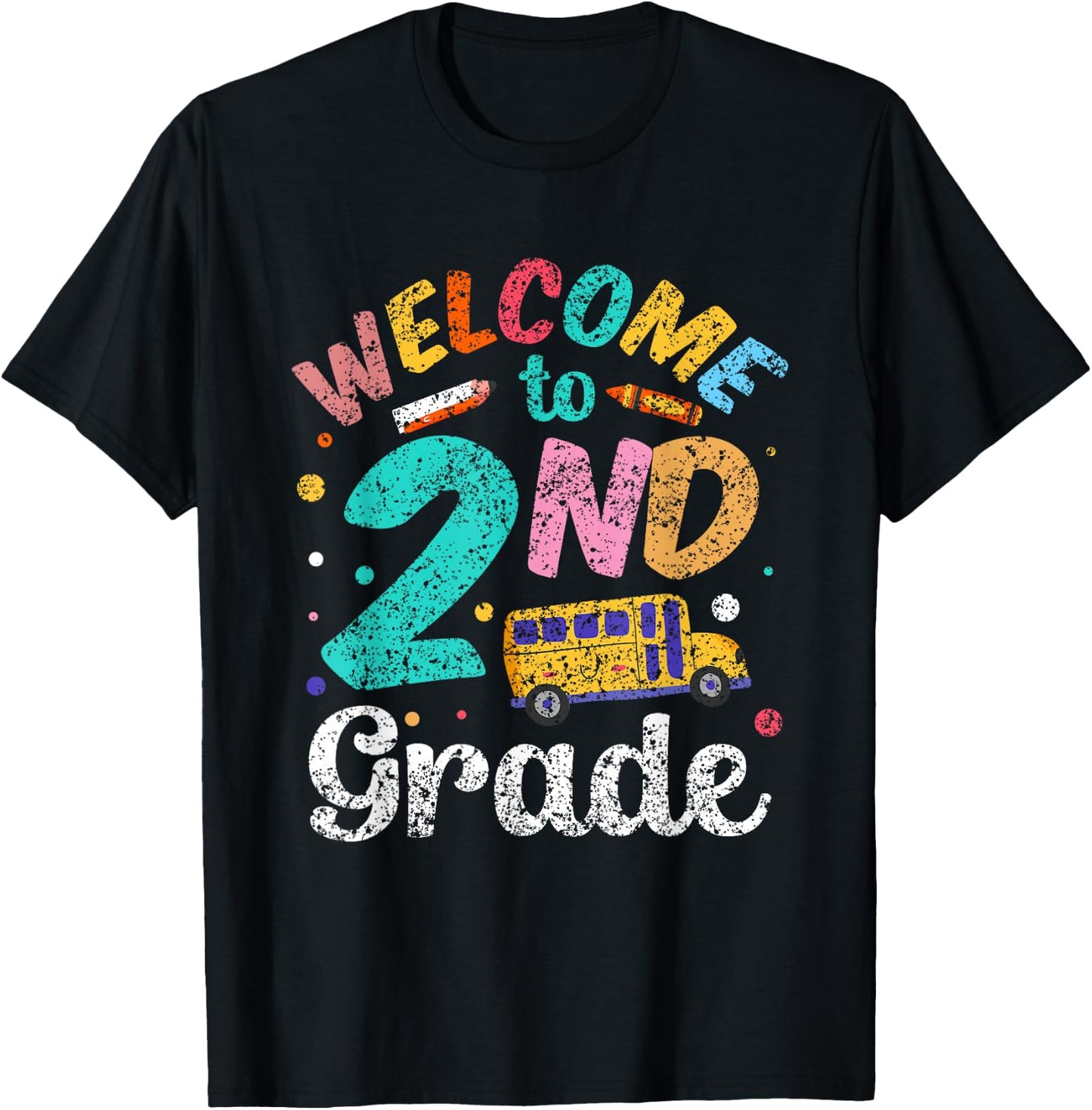 Welcome to 2Nd Grade Second School Grader Teacher T-Shirt - T-Shirt | Black