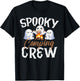 Spooky Camping Crew Halloween 2024 Campfire Happy Boo Ghost T-Shirt - T-Shirt | Black