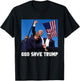 God Save President Trump, Donald Trump 2024 T-Shirt - T-Shirt | Black