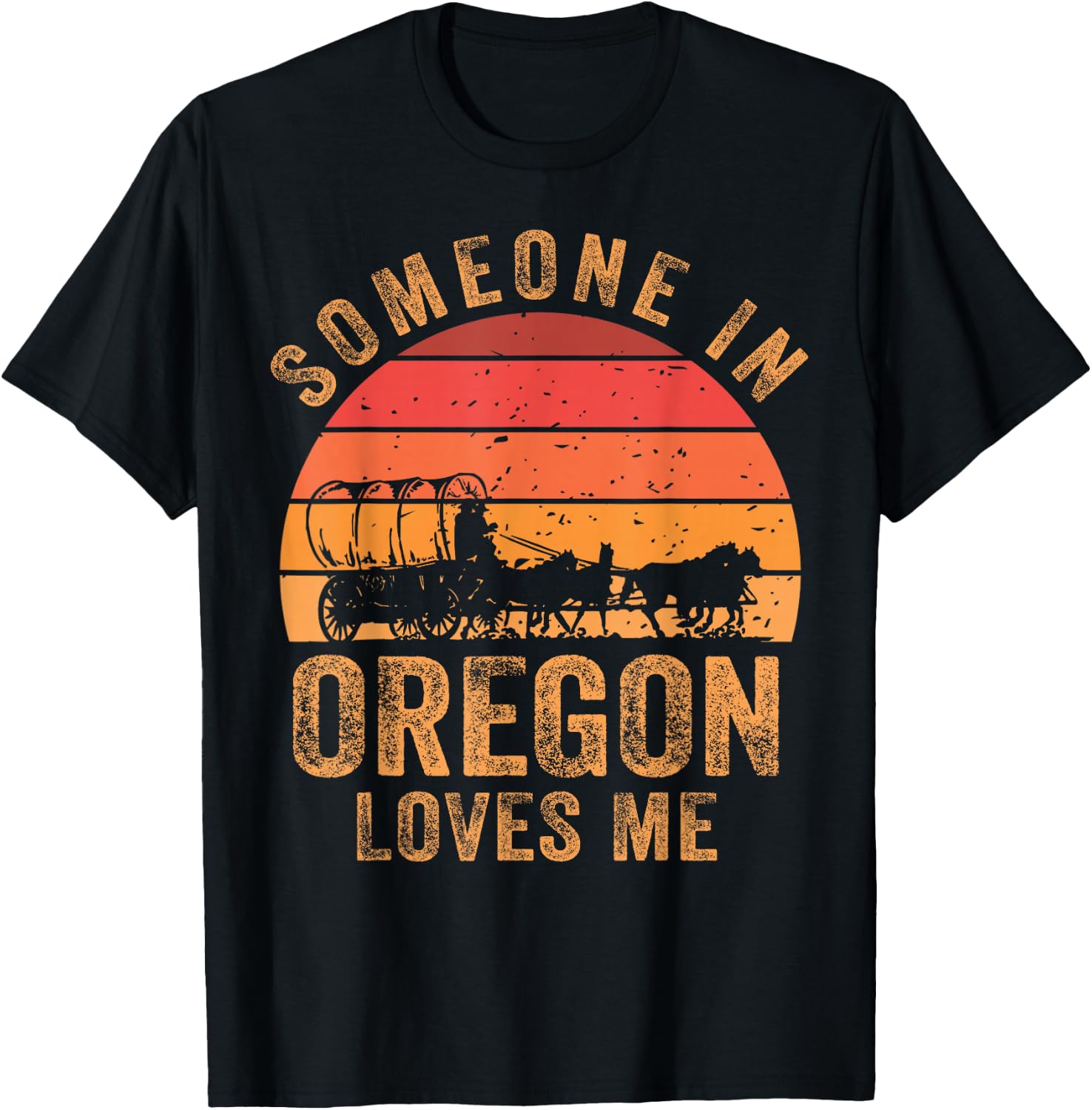 Someone In Oregon Loves Me Beaver State T-Shirt - T-Shirt | Black