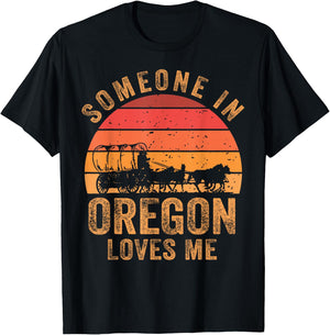 Someone In Oregon Loves Me Beaver State T-Shirt - T-Shirt | Black
