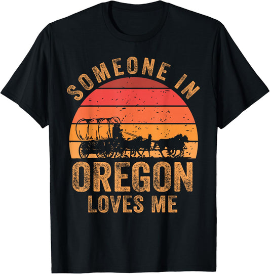 Someone In Oregon Loves Me Beaver State T-Shirt - T-Shirt | Black