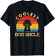 Coolest Toy Poodle Uncle Funny Dog Sunglasses Fathers Day Men Women Kids T-Shirt - T-Shirt | Black