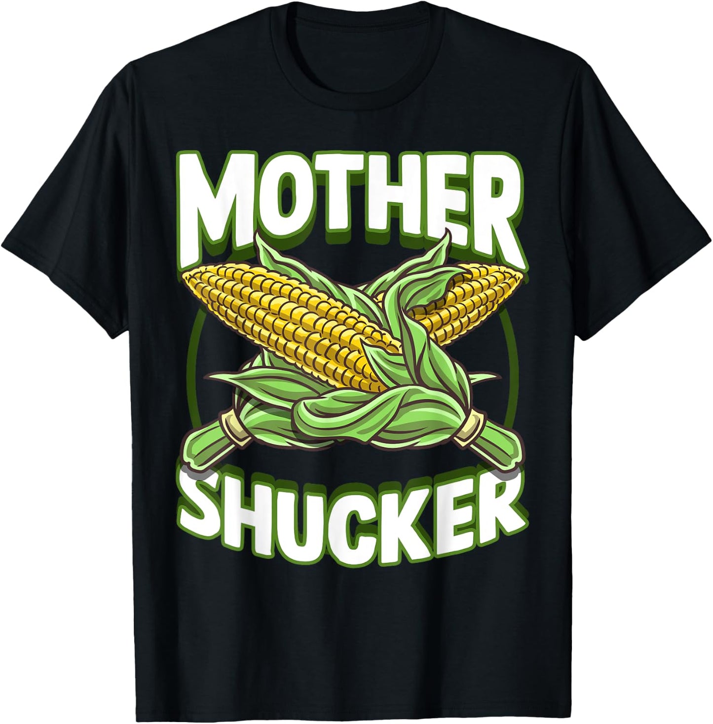 Mother Shucker Corn Lover Cob Mom Pun Maize Farmer Men Women T-Shirt - T-Shirt | Black