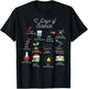12 Days Of Science Christmas Chemistry Teacher Funny T-Shirt - T-Shirt | Black