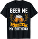 Funny Birthday Party Drinking Shirt Beer Me It's My Birthday T-Shirt - T-Shirt | Black