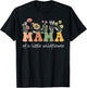 Mama Of A Little Wildflower Girls Women Family Matching T-Shirt - T-Shirt | Black