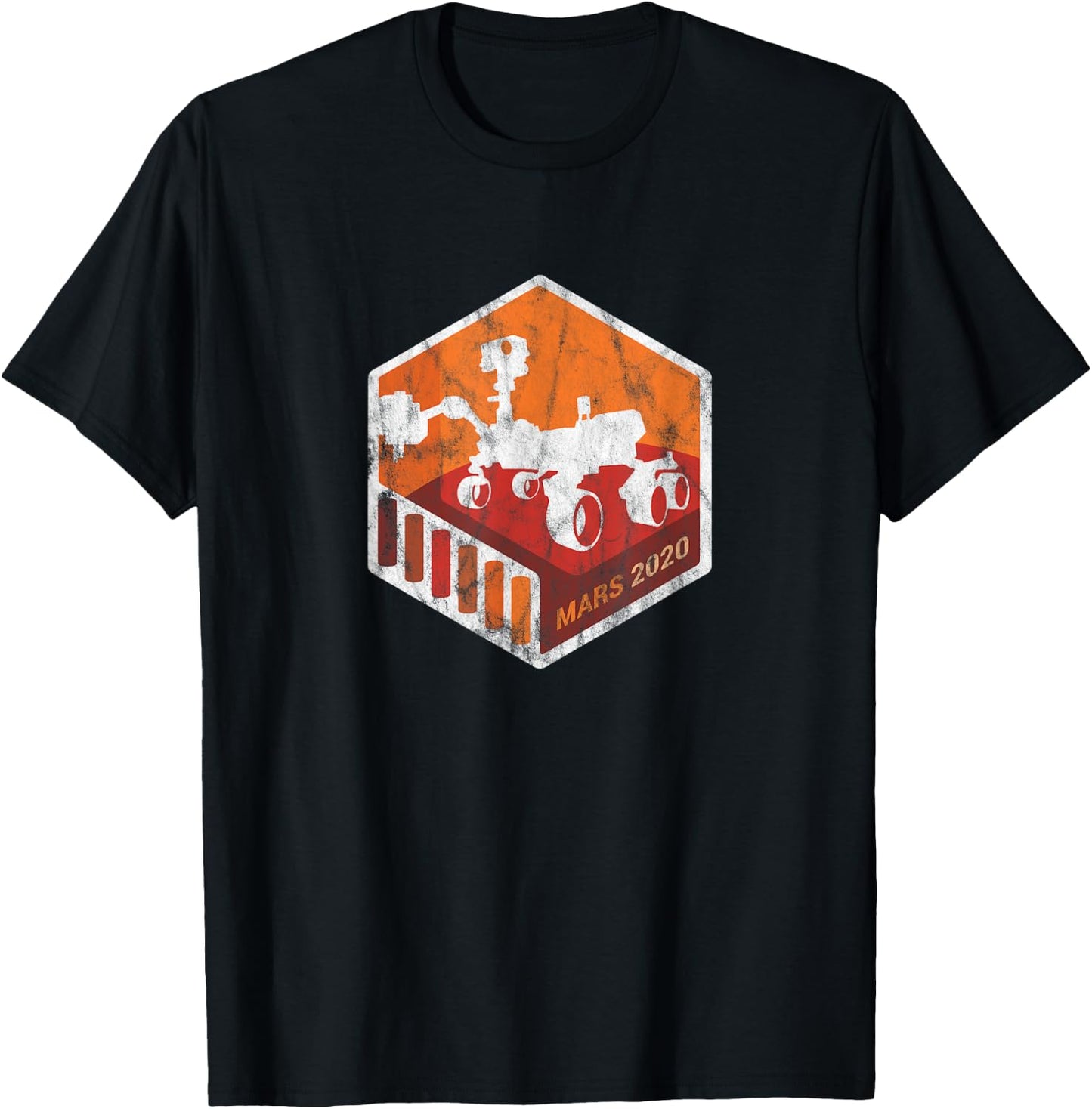 NASA JPL Mars 2020 Rover Mission Mars Exploration Vintage T-Shirt - T-Shirt | Black