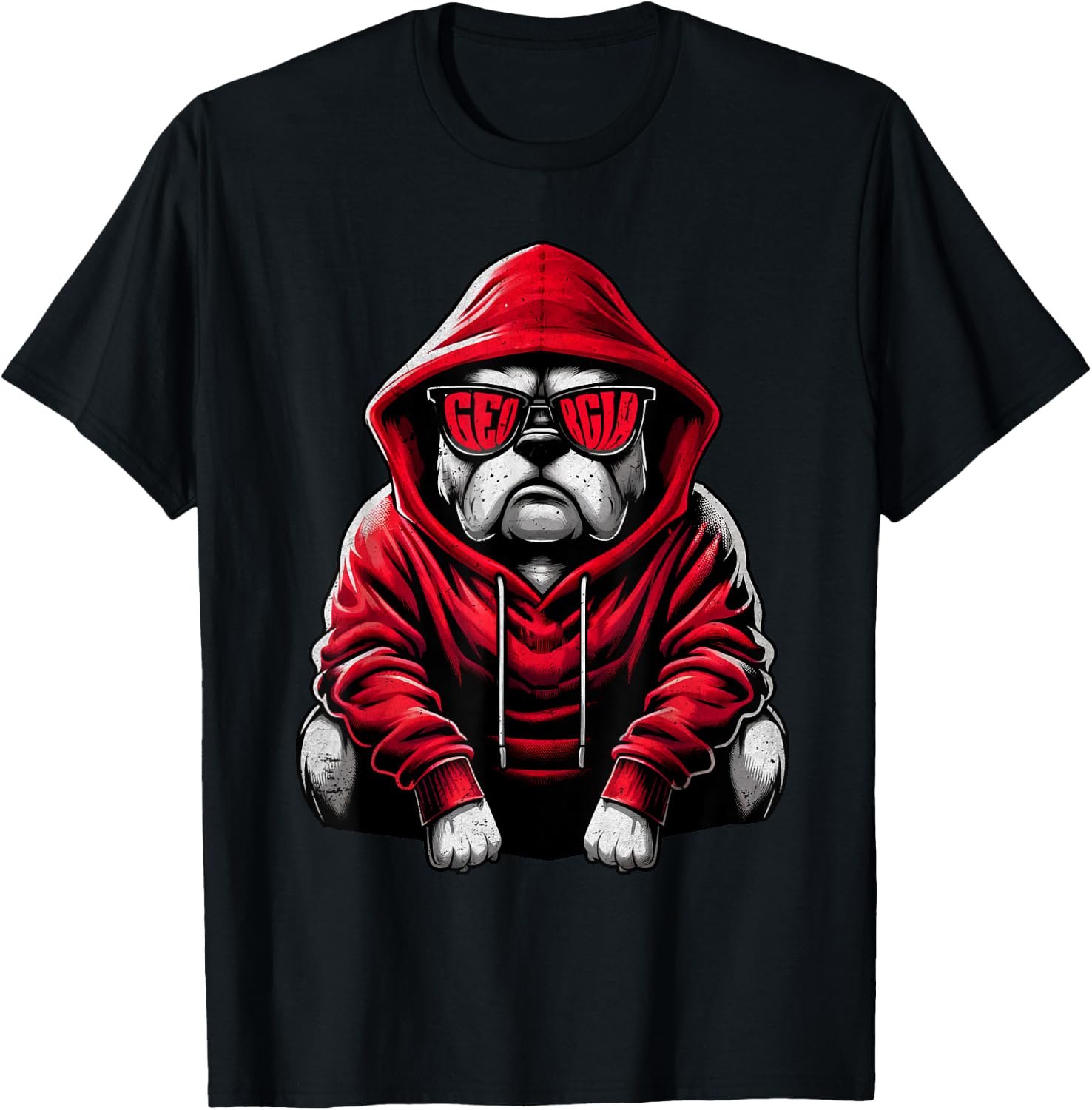 Graphic Bulldog Name Personalized | Bulldog Animal Cute Dogs T-Shirt - T-Shirt | Black