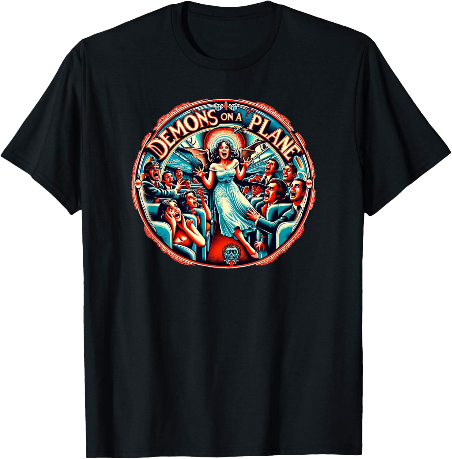Vintage Horror Movie T-Shirt - T-Shirt | Black