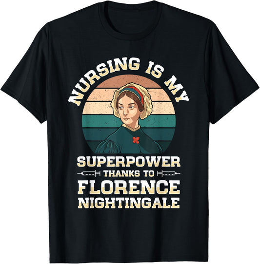 Nurse Florence Nightingale Medical Nursing Medicine Reformer T-Shirt - T-Shirt | Black