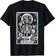 The Cat Lady Tarot Cards Skeleton Coffee Cat Tarot Card T-Shirt - T-Shirt | Black