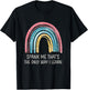 Spank Me That's The Only Way I Learn Vintage Funny Rainbow T-Shirt - T-Shirt | Black